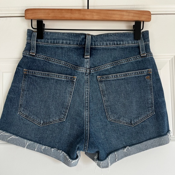 Madewell High Rise Button Fly Shorts - Picture 3 of 5